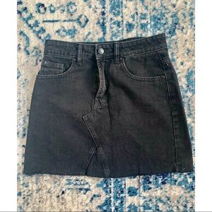 Primark Black Denim Skirt | Size 4